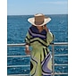 Per donna Pantaloni Comodo Dritto Lunghezza intera Raso Stampato Moderno Contemporaneo Spiaggia Vacanza Abbigliamento quotidiano Multi Color Primavera & Estate XS S M