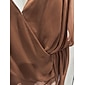 Top da donna scollo a V asimmetrico senza maniche in chiffon fodera morbida pieghe invertite orlo fluido casual elegante primavera estate autunno