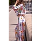 Per donna Tubino Blu Girocollo Vacanza XS S M