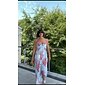 vestito canotta da vacanza a tema oceano rosso