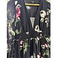 Mujer Vestido de raso Vestido de una línea dobladillo maxi vestido largo vestido largo Negro Manga Larga Floral Flores y plantas Patrón de plantas Frunce Estampado Verano Primavera Primavera y verano